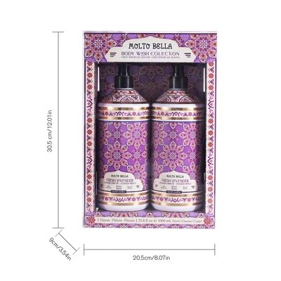 60689, Molto Bella Body Wash 2PK 33.8oz – Fresh Lavender, 191554606890