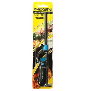 ZY-3884, Neon Black & Blue BBQ Lighter (126/plt), 855553008078
