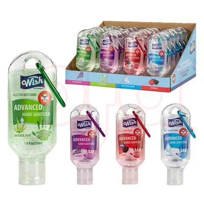 60219, Wish Hand Sanitizer 1.8oz w/ Clip Display, 191554602199