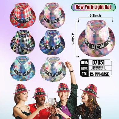 D7051, New Year Light-Up Hat, 887257570513