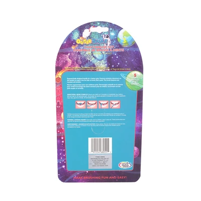 68055, Oral Fusion Kids Outer Space Toothbrush 3PK Set With Rinsing Cup, 191554680555