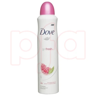 DBS250IDP, Dove Body Spray 250ml Go Fresh Pomegranate, 8711600786257