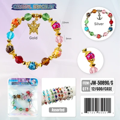JW-5089, Crystal Bracelet Random Color, 887257850011
