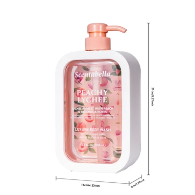 60658, Scentabella Body Wash 16.9oz – Peachy Lychee, 191554606586