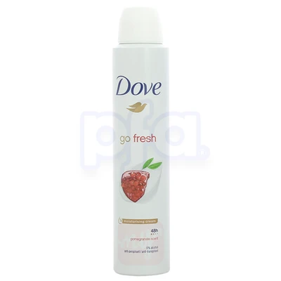 DBS200PM, Dove Body Spray 200ml Go Fresh Pomegranate, 8720181347221