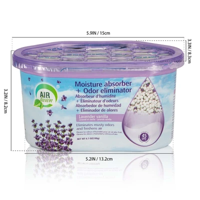 60154, Air Fusion Moisture Absorber & Odor Eliminator 6.7oz – Lavender Vanilla, 191554601543