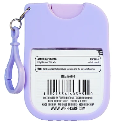 60395, Wish Hand Sanitizer Spray 1.2oz with Keychain – PDQ, 191554603950