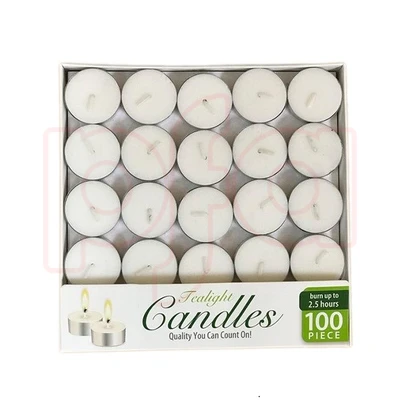 48202, Candle Tealight 100PK Box, 191554482029