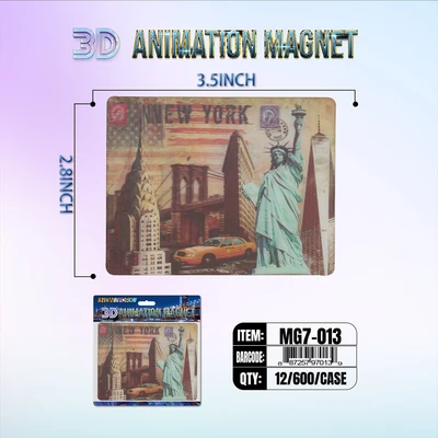 MG7-013, New York 3D Animation Magnet MG7-Series, 887257970139