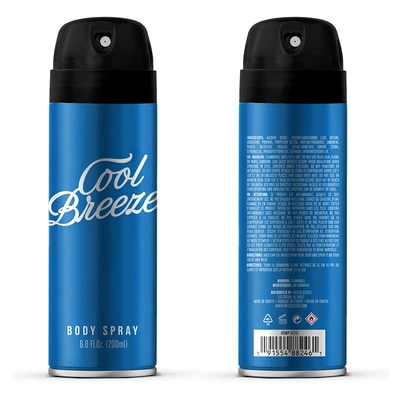 88246, Body Spary Aerosol 6.76Floz/200ml COOL BREEZE, 191554882461