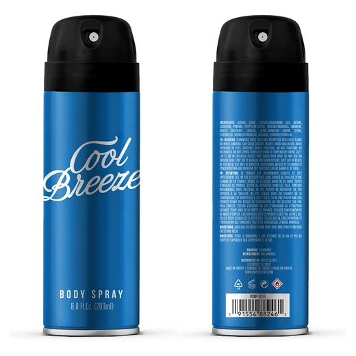 88246, Body Spray Aerosol 6.76 oz/200 ml Cool Breeze for Men - United Scents, 191554882461