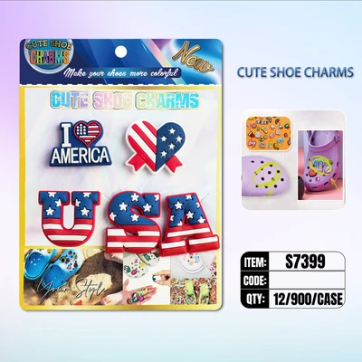 S7399, Cute Shoe Charms New 5/pcs/Pk, 887257873850