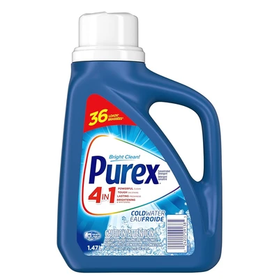 PUREX147CW, Purex  Detergent Liquid 1.47L Cold Water, 024200091385