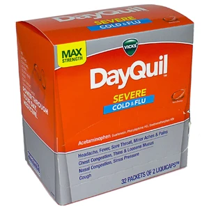 DQS-DP32, Dayquil Severe 32 Count Display Box