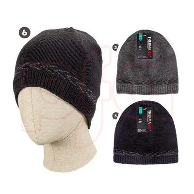 10073, Thermaxxx Winter Men's Beanie w/ Fleece Lining, 191554100732