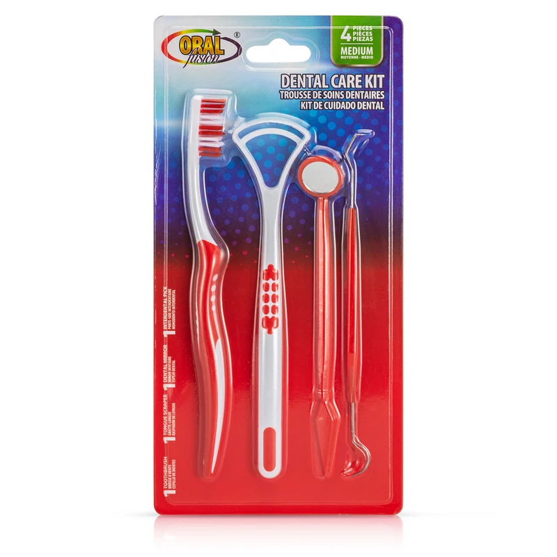 Oral Fusion Dental Care Kit 4PK Medium