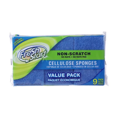 32229, Fresh Start  Non-Scratch Cellulose Sponges 9PK, 191554322295