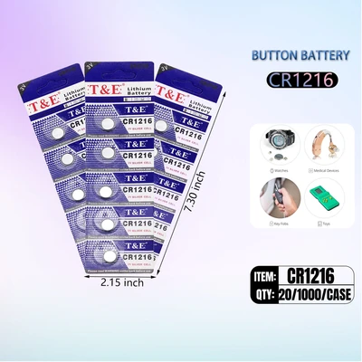 CR1216, Battery Cell CR1216 (Match ), 5970203250371