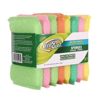 32213, Fresh Start Sponge 8PK Heavy Duty, 191554322134