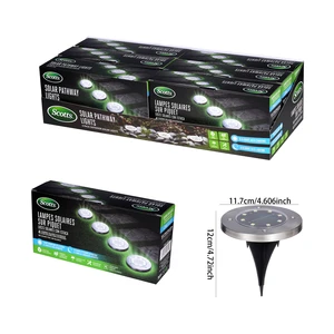 ST-48062, Scotts  Solar  Deck Light 4PK, 191554480629