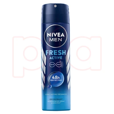 NBS150MFA, Nivea Body Spray 150ml Men Fresh Active, 8904256002820