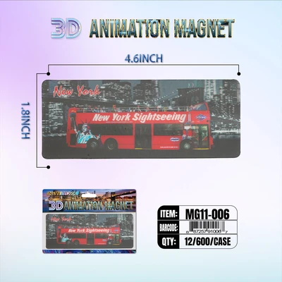 MG11-006, New York 3D Animation Magnet MG11-Series, 887257910067