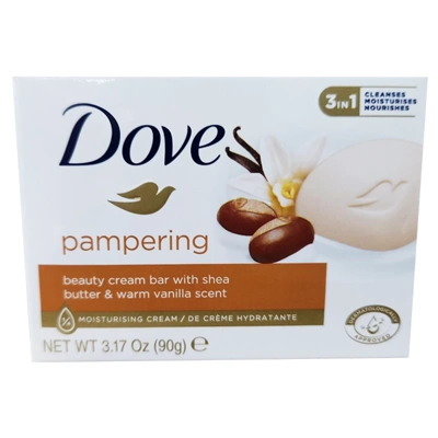 DS90-SB, Dove Soap 90g 3.17oz Pampering Shea Butter, 8711600804357