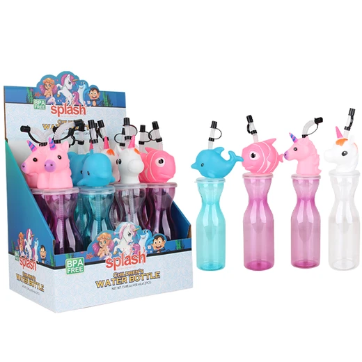 58136, Splash Plastic Water Bottle 15.8oz Girls, 191554581364