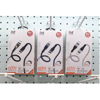 60W 6FT Type C to Type C fast charging cable