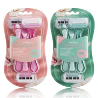 67212, Modess Razor Four Blade 3PK, 191554672123