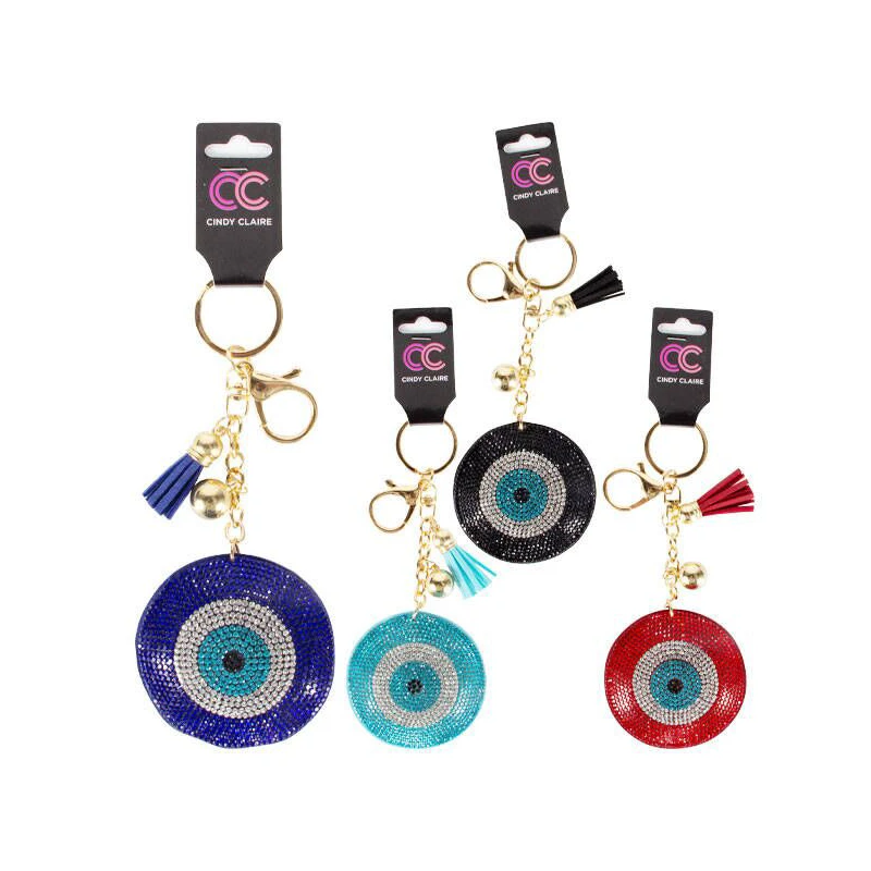 Evil Eye Keychain Round