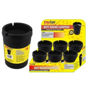 51003, XtraTuff Butt Bucket Ashtray Jumbo Black, 191554510036