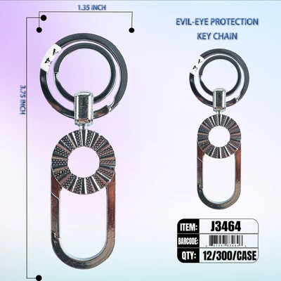 J3464, Key Chain Steel Clip Hooks, 887257834646