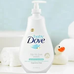 DBW591-S, Dove Baby Head to Toe Wash 591ml 20oz Sensitive Fragrance Free, 4800888208941