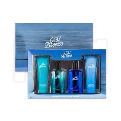 88526, Men's 4pcs Set DAVENPORT COOL BREEZE 4.1fl.oz/120ml×2 Shower Gel 3.4fl.oz/100ml×2 EDP, 191554885264