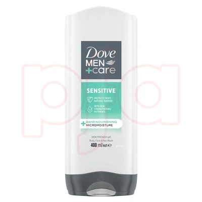 DBW400MS, Dove Body Wash 400ml Men Sensitive, 8720181225451