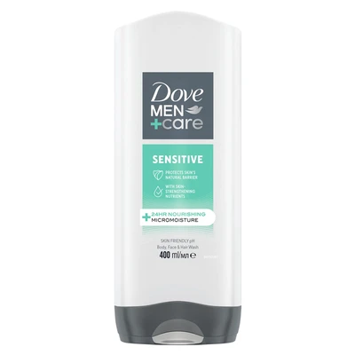 DBW400MS, Dove Body Wash 400ml Men Sensitive, 8720181225451