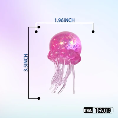 TC2019, Sugar Squeezy Relief Fidget Toys Jellyfish 1.97"x3.54", 887258040190