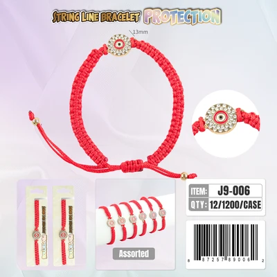 J9-006, String Line Protection Bracelet, 887257890062