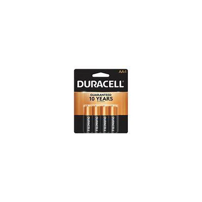 DC4AA, Duracell Coppertop AA Batteries - 4 Pack Alkaline Battery, 041333415017