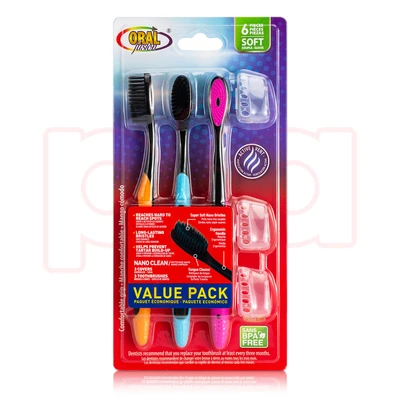 68012, Oral Fusion Toothbrush 6PK Nano Clean Soft, 191554680128