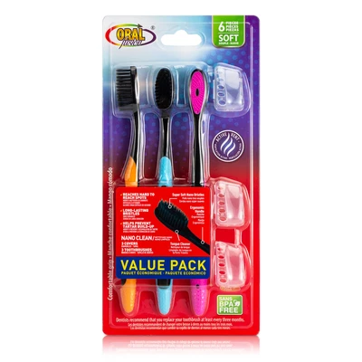 68012, Oral Fusion Toothbrush 6PK Nano Clean Soft, 191554680128