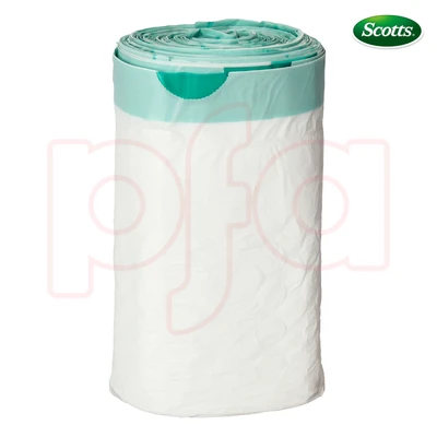 ST-30200, Drawstring Trash Bags Flex 4 Gal 100CT White Lemon - Scotts, 191554302006