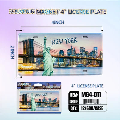 MG4-011, License Plate Magnet  4“x2", 887257940019