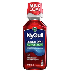 NQ12CDM, NyQuil Cough DM+ 12oz EXP 8/22, 323900041219