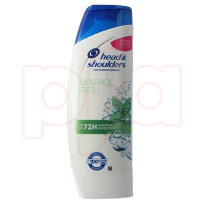 HS-400-MENTHOL-FRESH-, Head & Shoulders Shampoo 400ml Menthol, 5000174990287