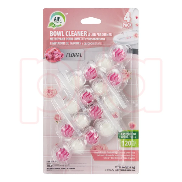 60139, Air Fusion Toilet Bowl Cleaner 16pk Floral, 191554601390