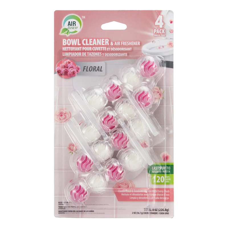 Air Fusion Toilet Bowl Cleaner 16pk Floral