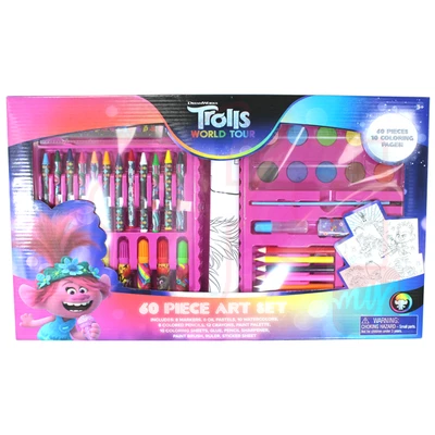 TCD-9882-70524, Trolls 60 Piece Art Set, 192040526708