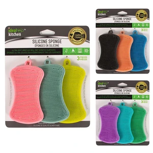 38108, Ideal Kitchen Silicone Sponge Set 3PK, 191554381087